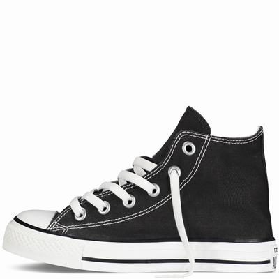 Converse Chuck Taylor All Star Classic Colours Tdlr/Yth High Tops Kids - Black Shoes (742CELPD)